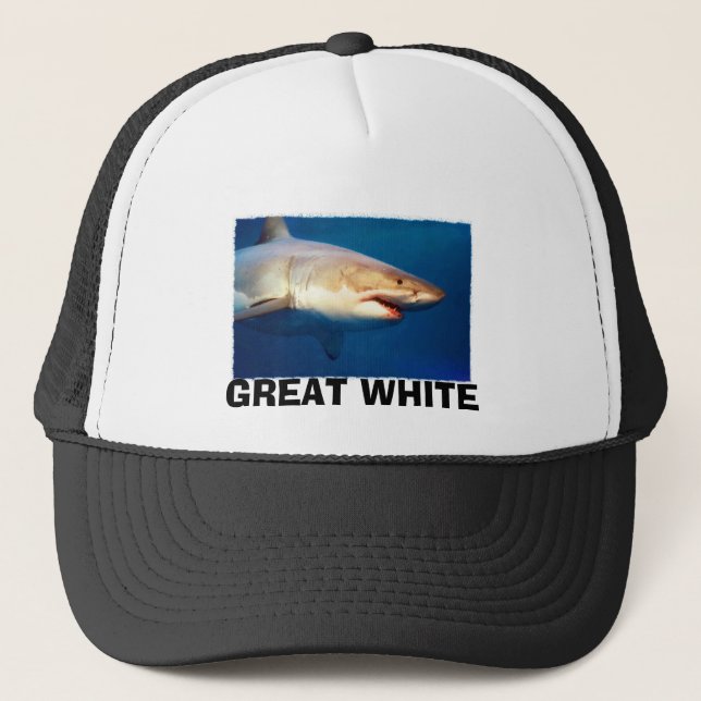 Great White Shark Trucker Hat (Front)