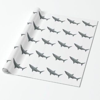 Great White Shark Wrapping Paper