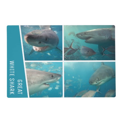 Great White Sharks of Australia Wildlife Placemat