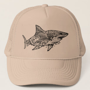 GREAT WHITE TRUCKER HAT