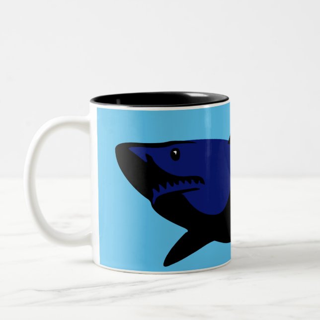 Great white Two-Tone coffee mug (Left)