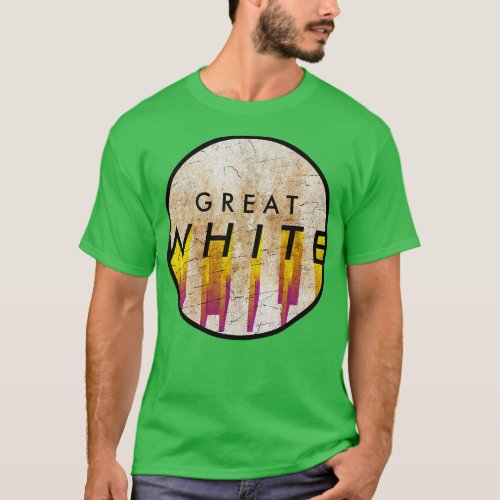 Great White VINTAGE YELLOW CIRCLE T_Shirt