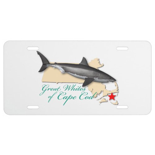 Great Whites of Cape Cod License Plate