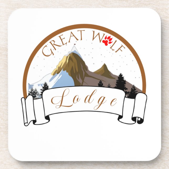 GREAT WOLF LODGE  BEVERAGE COASTER (Front)