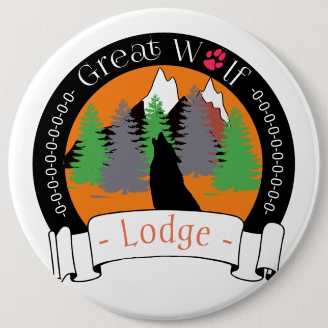 Great wolf lodge button (Front)