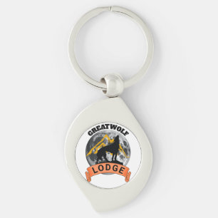 Great wolf lodge button keychain