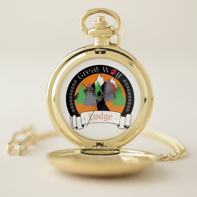GREAT WOLF LODGE  POCKET WATCH (Inside)