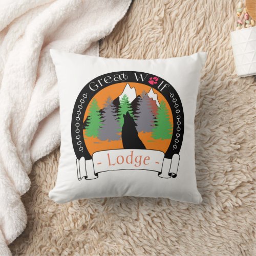 GREAT WOLF LODGE throw pillow