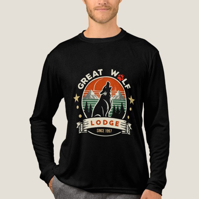Great Wolf Spirit – Bold Wilderness Design Tri-Blend Shirt (Front)