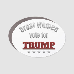 Great Women Vote for Trump Car Magnet