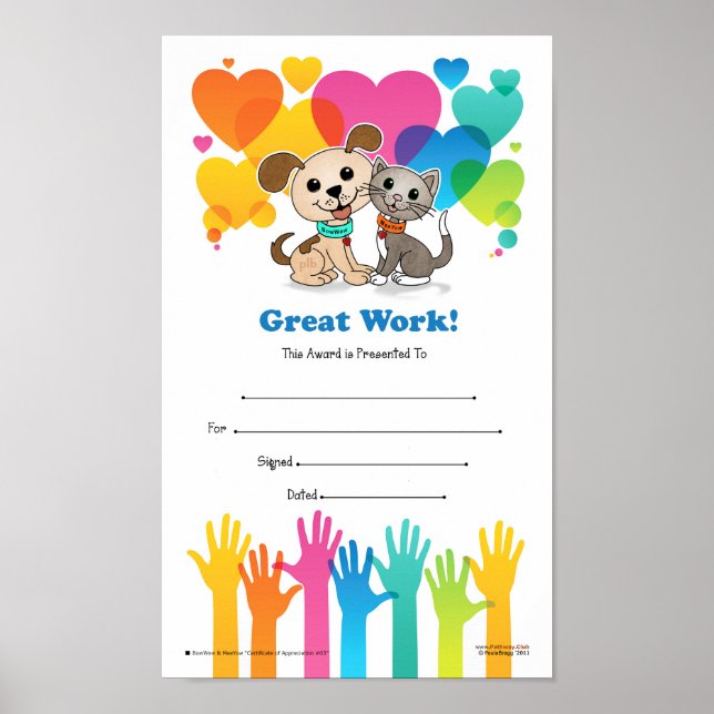 Great Work!  (Certificate of Appreciation #03) Poster (Front)