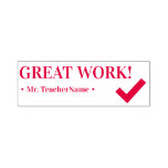 [ Thumbnail: "Great Work!" Instructor Rubber Stamp ]
