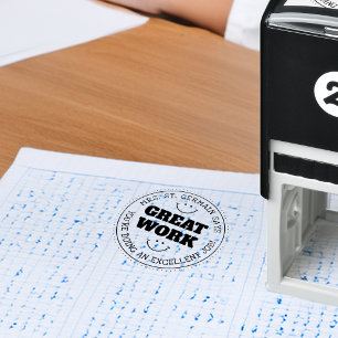 Great Work Personalized Teachers Self-inking Stamp