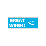 [ Thumbnail: "Great Work!" + Smiling Face Teacher Stamp ]