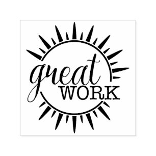 Great Work Sun Burst Self-inking Stamp