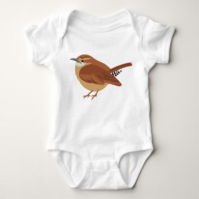 Great Wren Baby Bodysuit (Front)