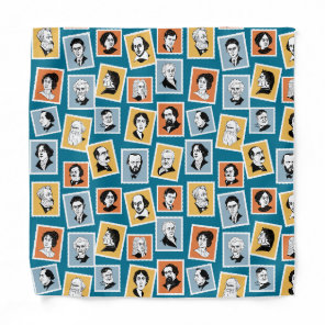 Great writers, poets and playwrights on stamps-1 bandana