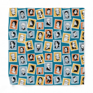 Great writers, poets and playwrights on stamps-1 bandana