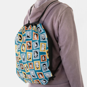Great writers, poets and playwrights on stamps-1 drawstring bag
