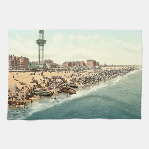Great Yarmouth Beach and Revolving Tower Norfolk Kitchen Towel