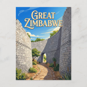 Great Zimbabwe Enclosure Zimbabwe Postcard