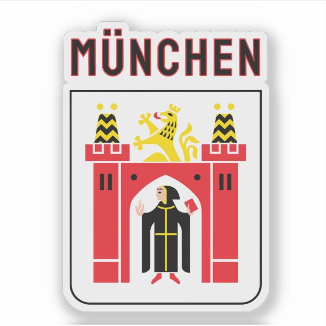 Greater coat of arms of Munich Sticker (Front)