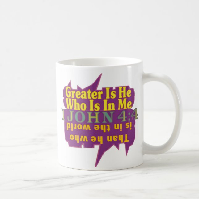 GREATER IS HE© COFFEE MUG (Right)