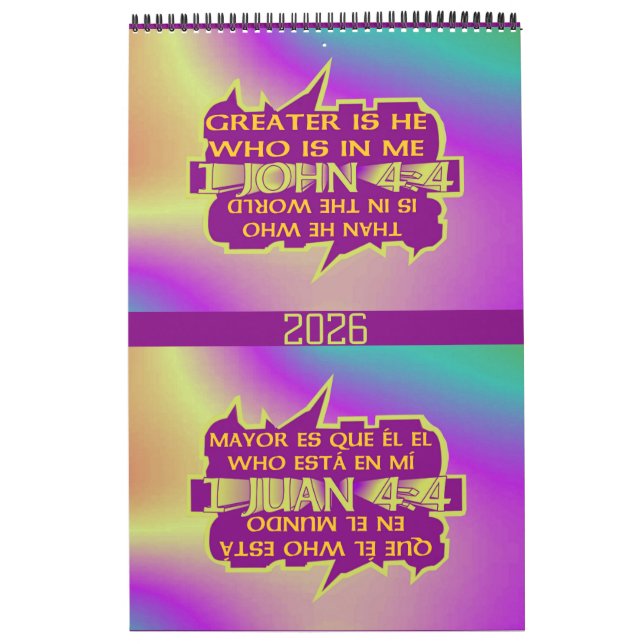 Greater is He© - Esp & Eng Calendar (Cover)