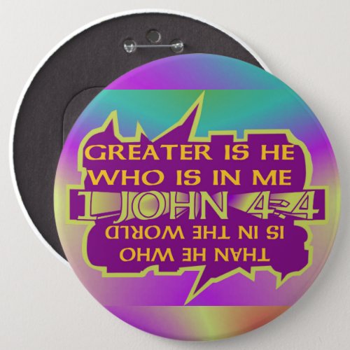 Greater is He I Mbkgd I Eng I Colossal 6x6 Button