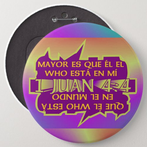 Greater is He I Mbkgd I Esp I Colossal 6x6 Button