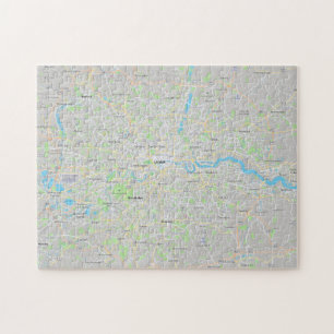 Greater London, England Map Jigsaw Puzzle