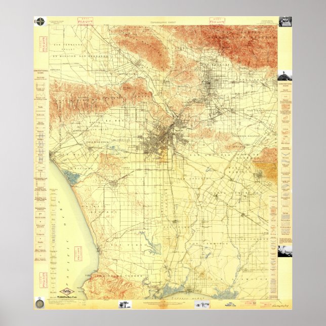 Greater Los Angeles USGS Compilation 2014-06-08 Poster (Front)