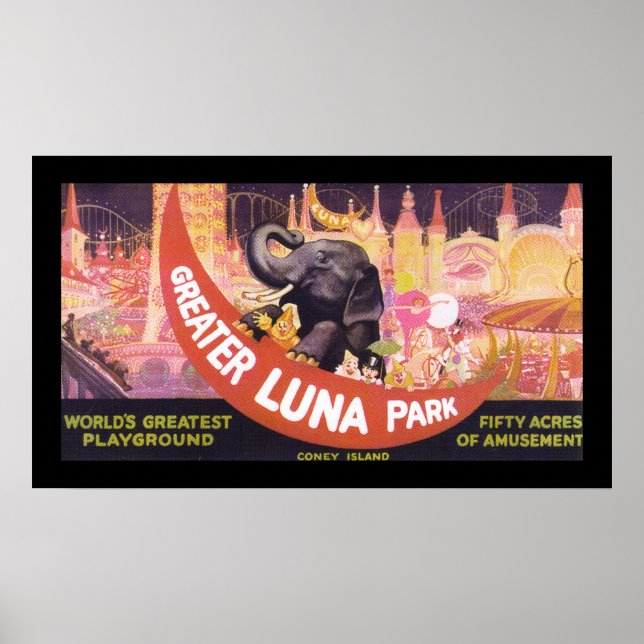 Greater Luna Park (border) Poster (Front)