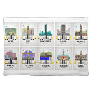 Greater Manchester Cloth Placemat
