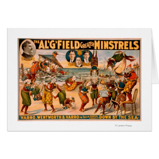Greater Minstrels - Bunch of Clowns at the Beach Cards (Front Horizontal)