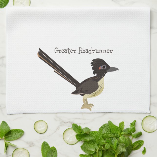 Greater Roadrunner Kitchen Towel (Folded)