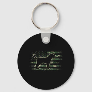 Greater Swiss Mountain Camouflage American Flag Keychain
