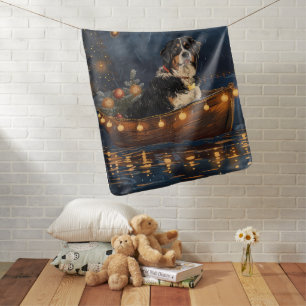 Greater Swiss Mountain Christmas Festive Voyage Baby Blanket