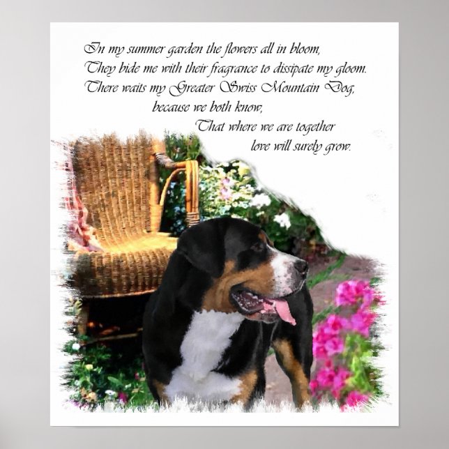 Greater Swiss Mountain Dog Art Print (Front)