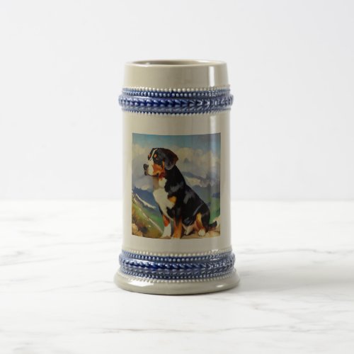 Greater Swiss Mountain Dog Beer Stein