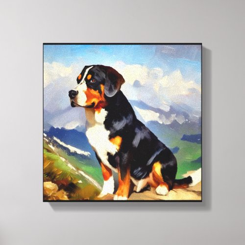 Greater Swiss Mountain Dog Canvas Print