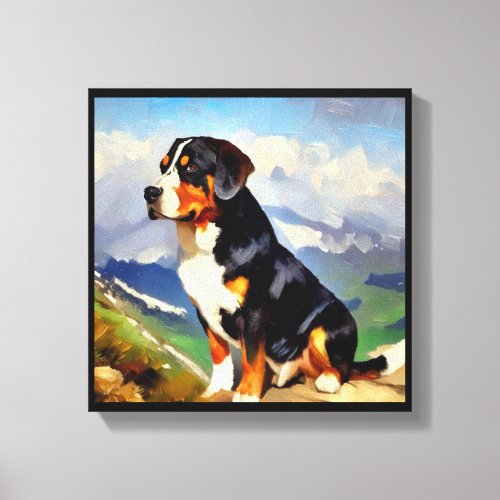Greater Swiss Mountain Dog Canvas Print