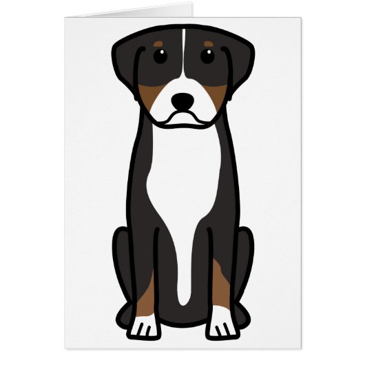 Greater Swiss Mountain Dog Cartoon (Front)
