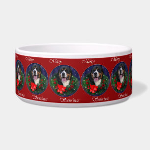 Greater Swiss Mountain Dog Christmas Bowl