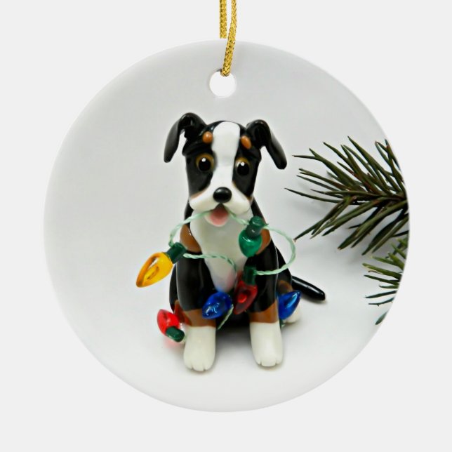 Greater Swiss Mountain Dog Christmas Ornament (Front)