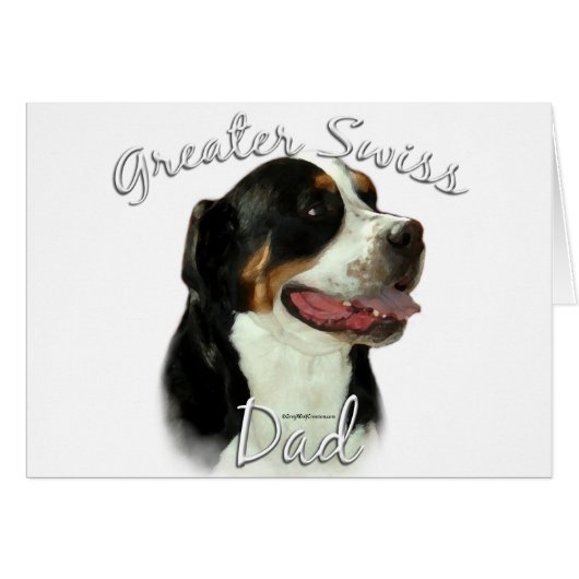Greater Swiss Mountain Dog Dad 2 Cards (Front Horizontal)