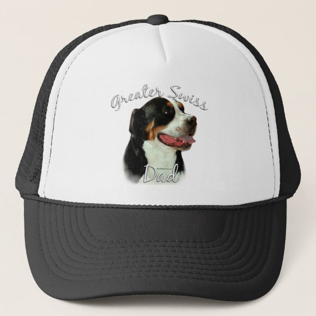 Greater Swiss Mountain Dog Dad 2 Trucker Hat (Front)