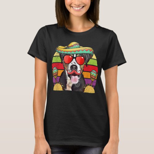 Greater Swiss Mountain Dog Fiesta Dog Tacos T_Shirt