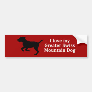 Greater Swiss Mountain Dog Love Bumper Sticker