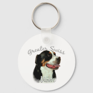 Greater Swiss Mountain Dog Mom 2 Keychain